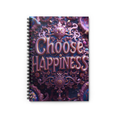 Choose Happiness Spiral Notebook