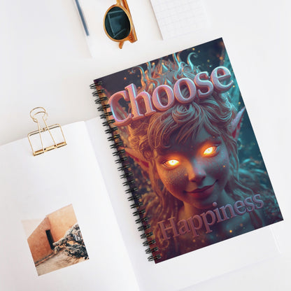 Choose Happiness Spiral Notebook