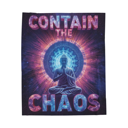 Contain the Chaos Velveteen Plush Blanket