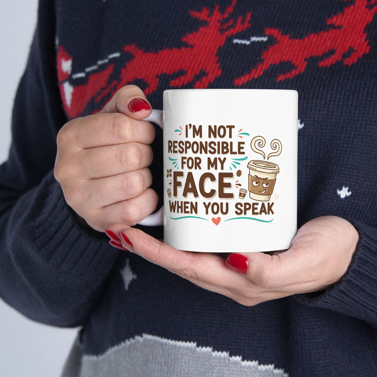 Not Responsible Before Coffee Ceramic Mug