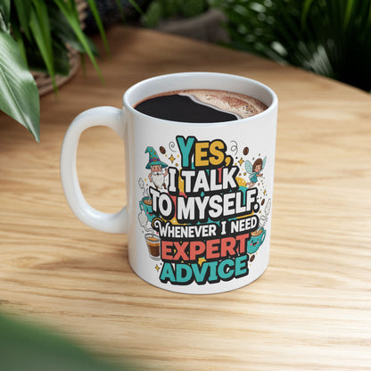 Talk To Me After Coffee Ceramic Mug — Adventure Quote Coffee Mug (11oz, 15oz)