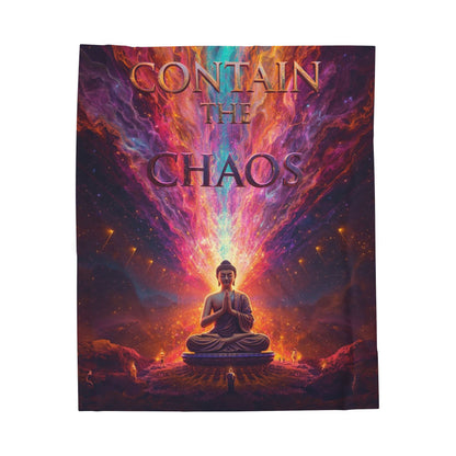Contain the Chaos Velveteen Plush Blanket