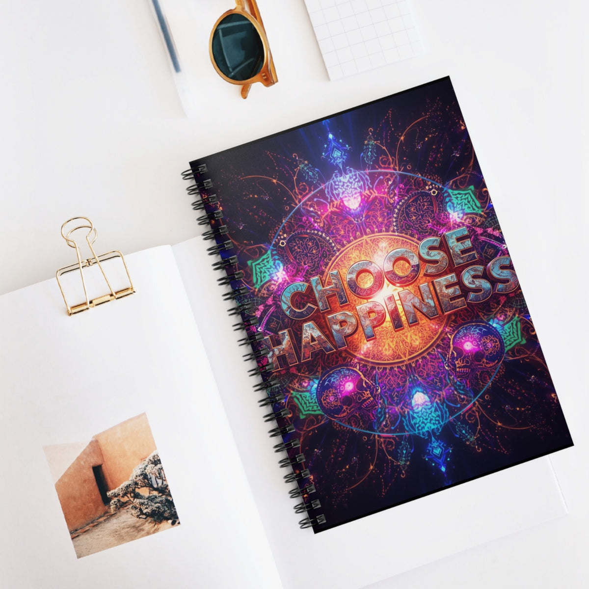 Choose Happiness Spiral Notebook