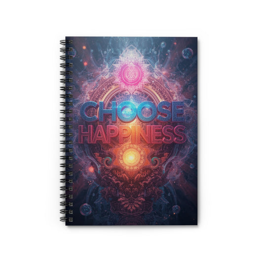 Choose Happiness Spiral Notebook Ruled Journal for Positivity & Daily Notes