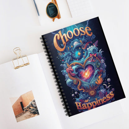 Choose Happiness Spiral Notebook