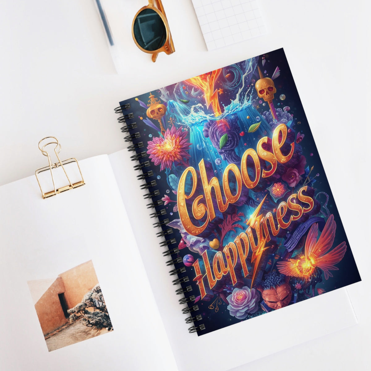 Choose Happiness Spiral Notebook