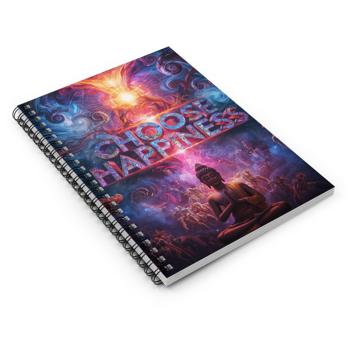 Choose Happiness Spiral Notebook Ruled Journal for Positivity & Daily Notes