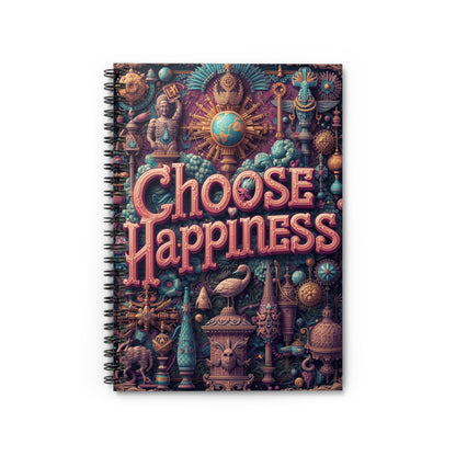 Choose Happiness Spiral Notebook