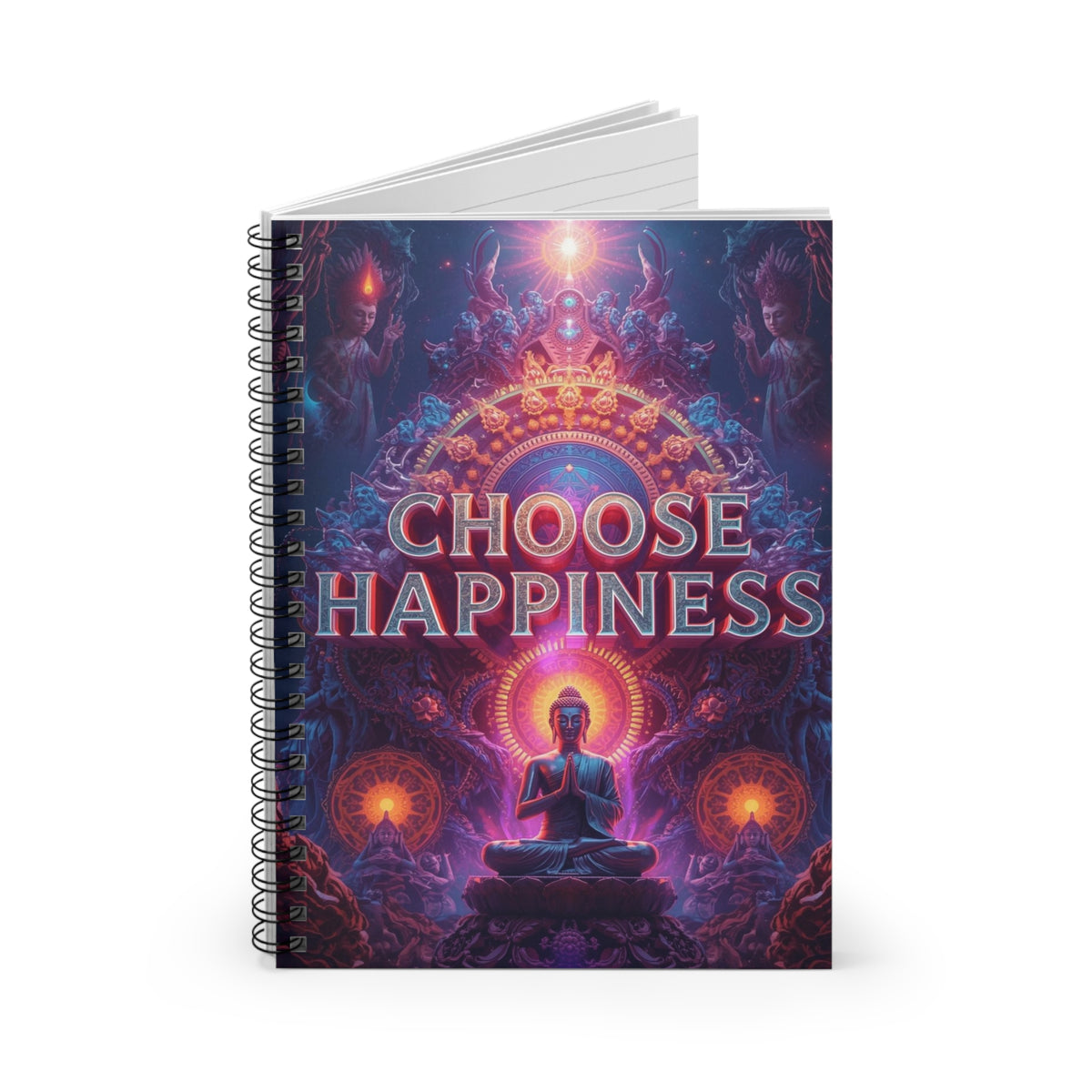 Choose Happiness Spiral Notebook Ruled Journal for Positivity & Daily Notes