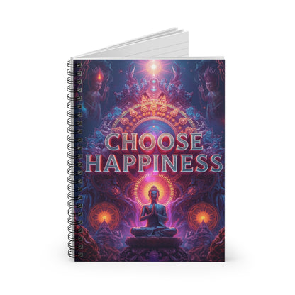 Choose Happiness Spiral Notebook Ruled Journal for Positivity & Daily Notes
