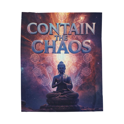 Contain the Chaos Velveteen Plush Blanket