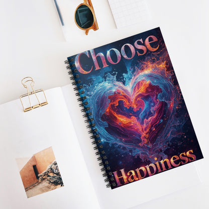 Choose Happiness Spiral Notebook