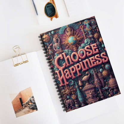 Choose Happiness Spiral Notebook