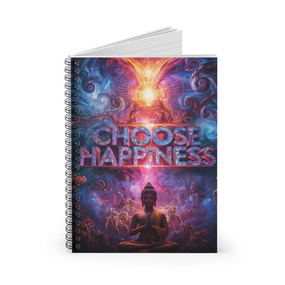 Choose Happiness Spiral Notebook Ruled Journal for Positivity & Daily Notes
