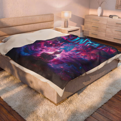 Velveteen Plush Blanket Contain The Chaos