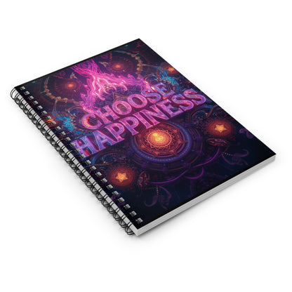 Choose Happiness Spiral Notebook Ruled Journal for Positivity & Daily Notes