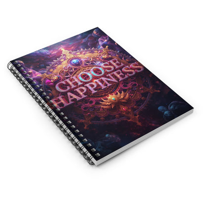 Choose Happiness Spiral Notebook Ruled Journal for Positivity & Daily Notes