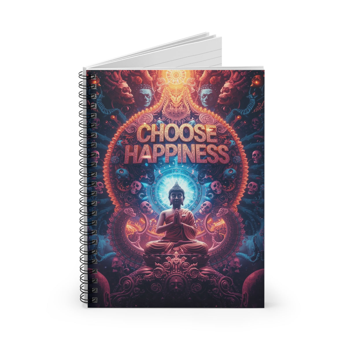 Choose Happiness Spiral Notebook Ruled Journal for Positivity & Daily Notes