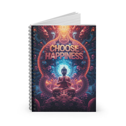 Choose Happiness Spiral Notebook Ruled Journal for Positivity & Daily Notes