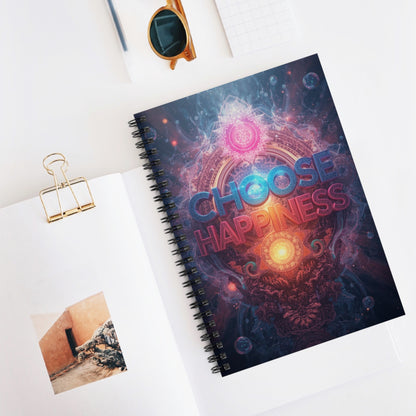 Choose Happiness Spiral Notebook Ruled Journal for Positivity & Daily Notes