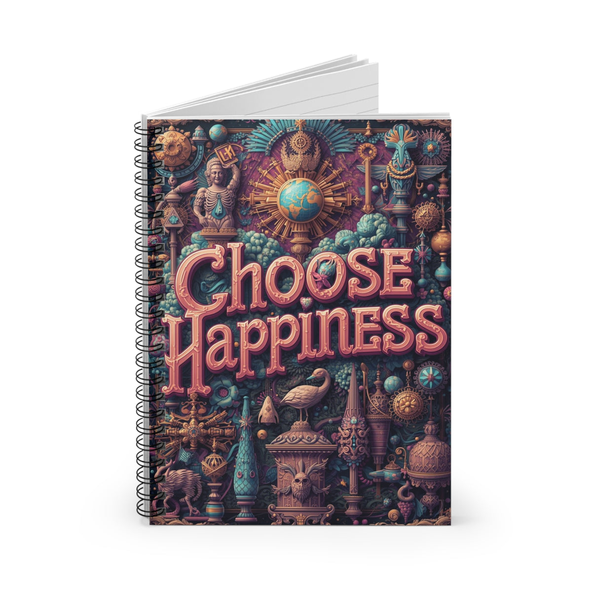 Choose Happiness Spiral Notebook