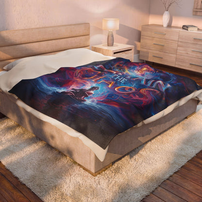 Contain the Chaos Velveteen Plush Blanket — Cozy Throw for Relaxation & Gifts