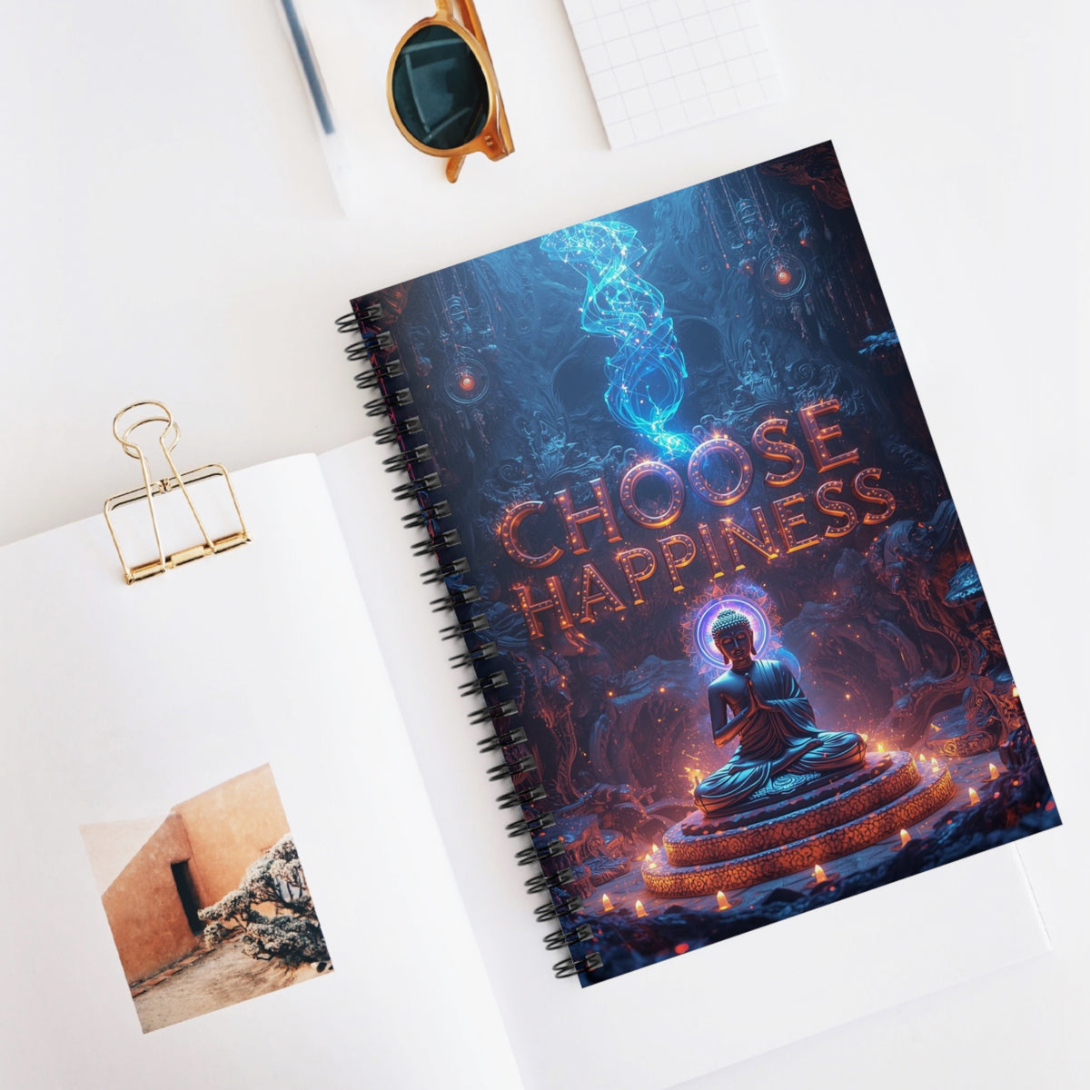 Choose Happiness Spiral Notebook Ruled Journal for Positivity & Daily Notes