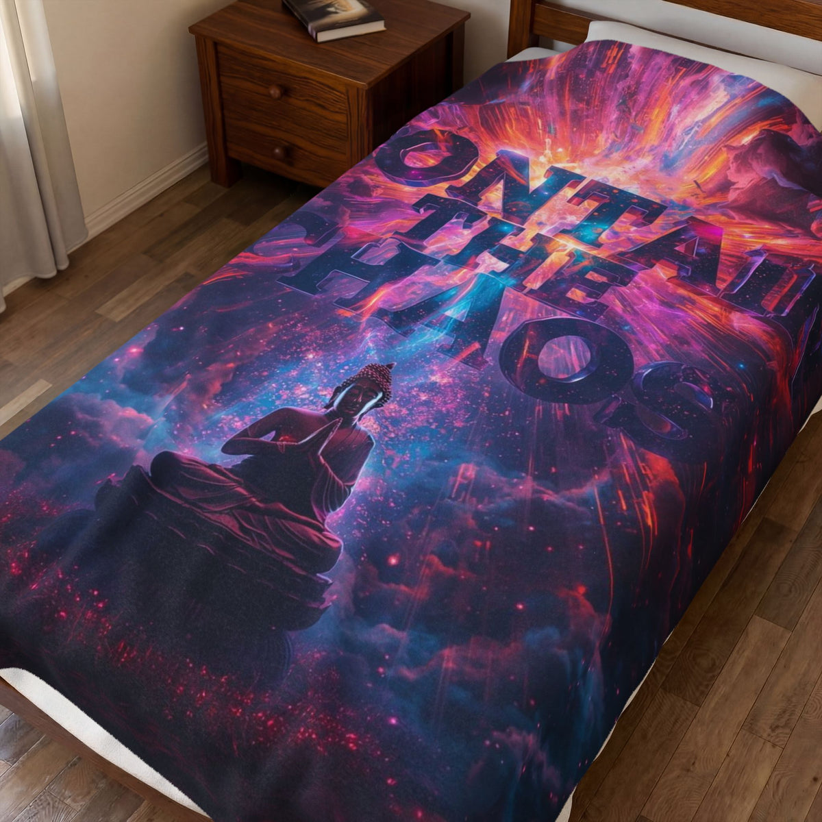 Contain the Chaos Velveteen Plush Blanket