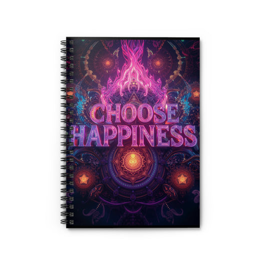Choose Happiness Spiral Notebook Ruled Journal for Positivity & Daily Notes
