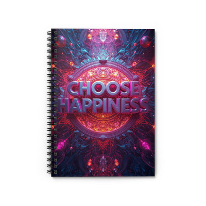 Choose Happiness Spiral Notebook Ruled Journal for Positivity & Daily Notes