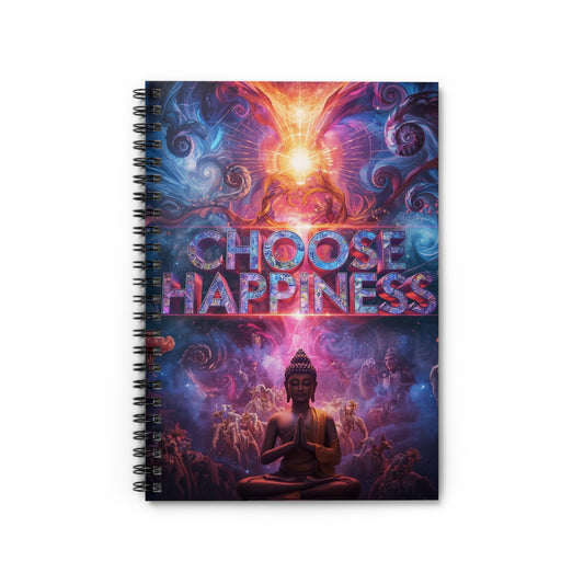 Choose Happiness Spiral Notebook Ruled Journal for Positivity & Daily Notes