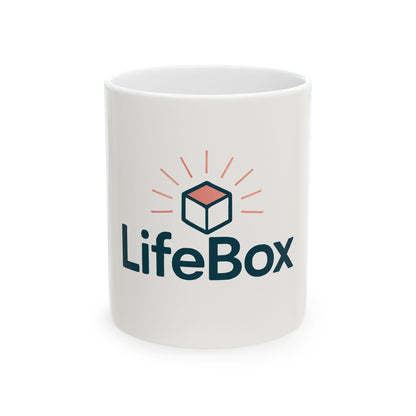 LifeBox Ceramic Mug, The LifeBox Experience, Coffee Mug, Tea Cup, Inspirational Quote, Gift for Her, Gift for Him, Cozy Home Decor, Kitchen