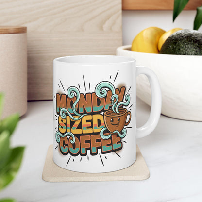 Missed Sleep Coffee Mug | Cute Retro Coffee Cup Illustration