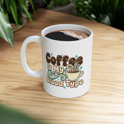Coffee Is My Love Language Mug | Cute Coffee Cup Illustration