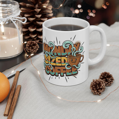 Missed Sleep Coffee Mug | Cute Retro Coffee Cup Illustration