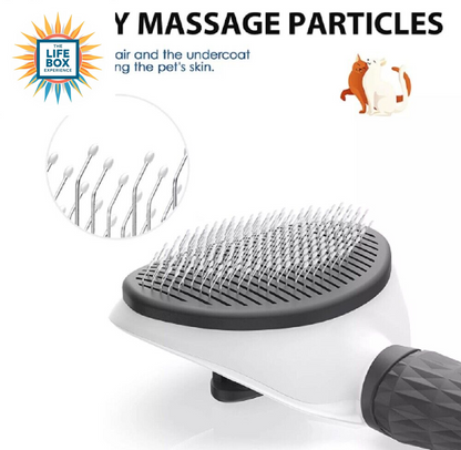 Pet Hair Remover Brush – Self-Cleaning Deshedding Grooming Comb for Dogs & Cats